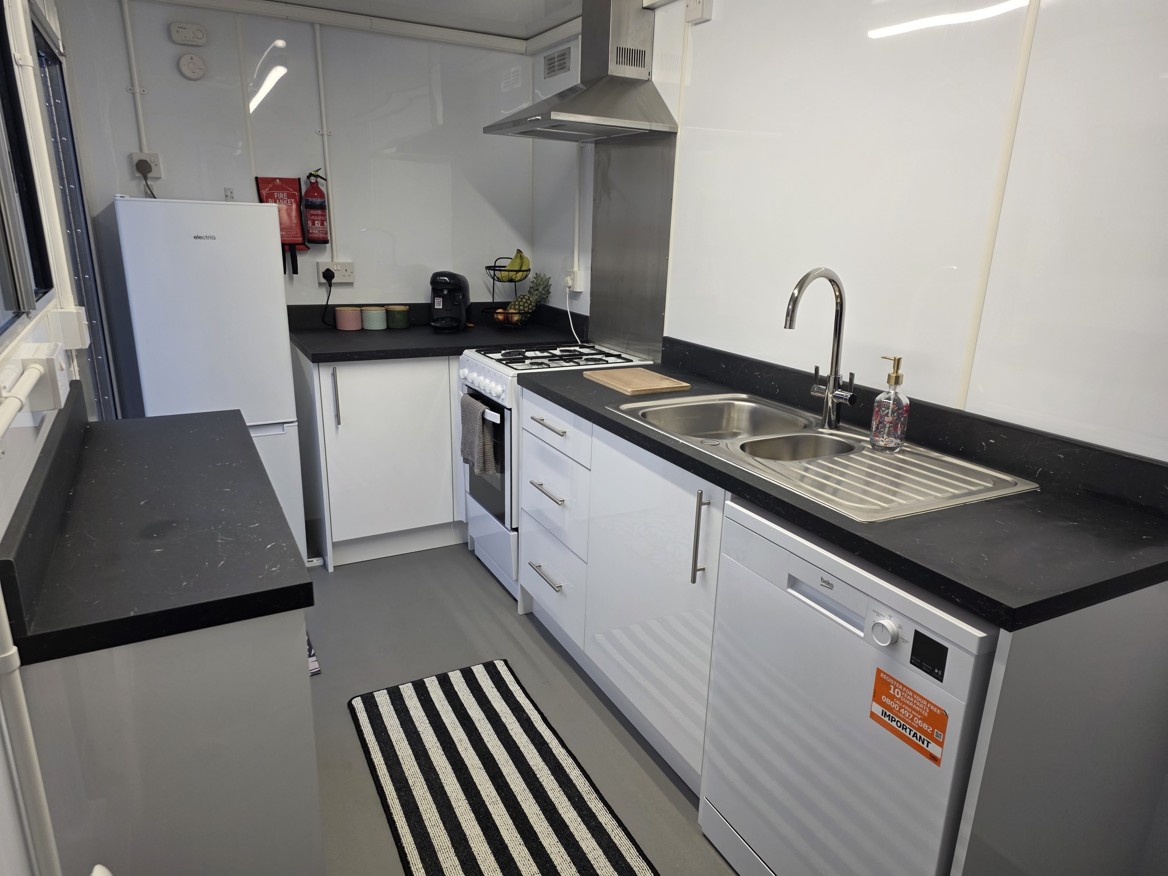 Kitchen pod — full interior panoramic
