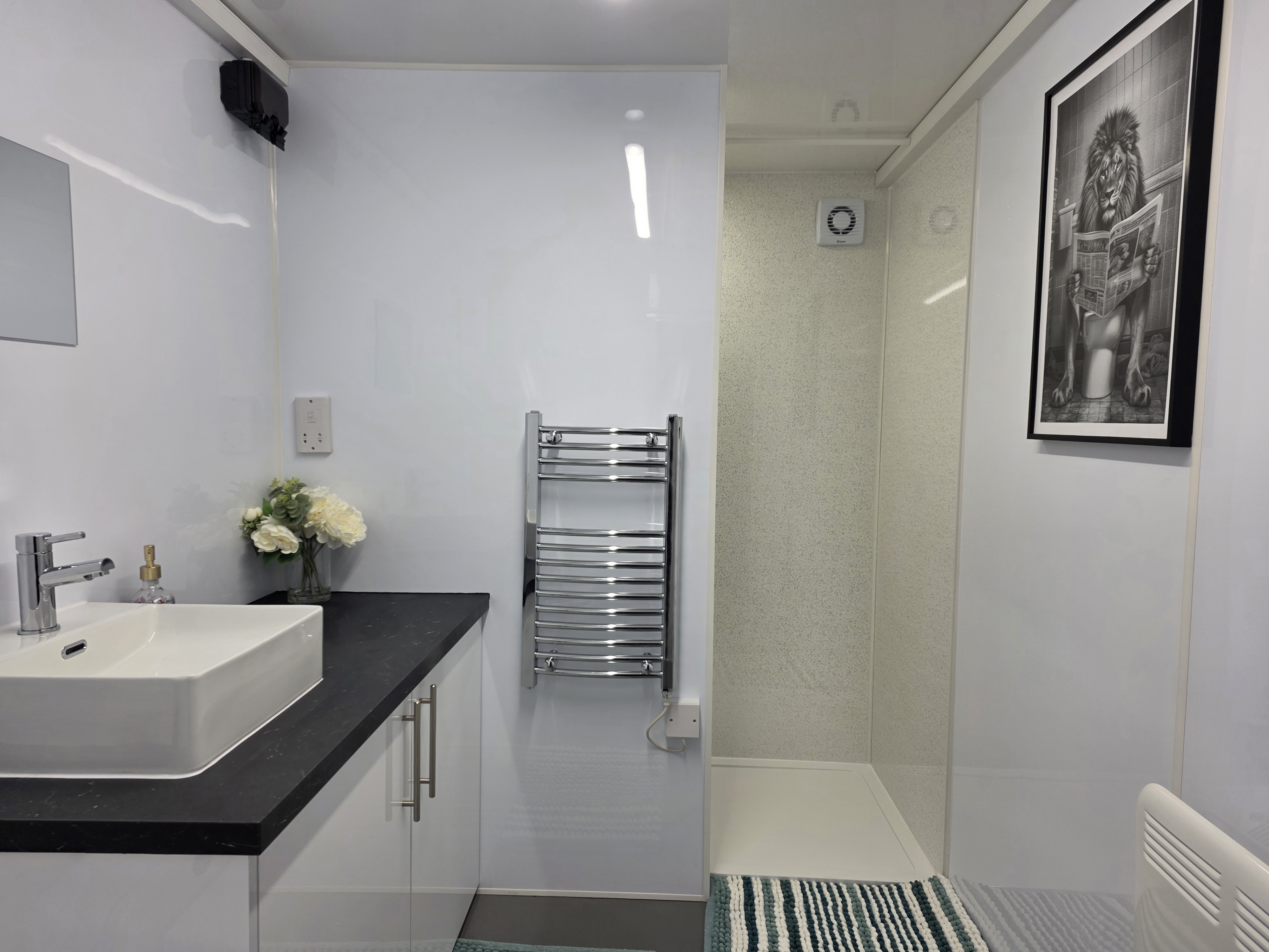 Bathroom pod — shower enclosure detail